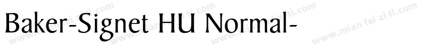 Baker-Signet HU Normal字体转换